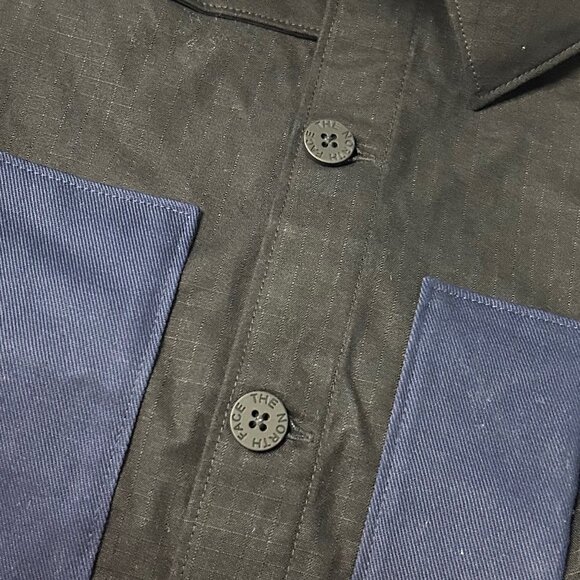 The North Face Field Shacket Pockets Button Front Utility Barn Coat Black XXL - Picture 7 of 10